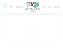Tablet Screenshot of dirtylaundrydesigns.com